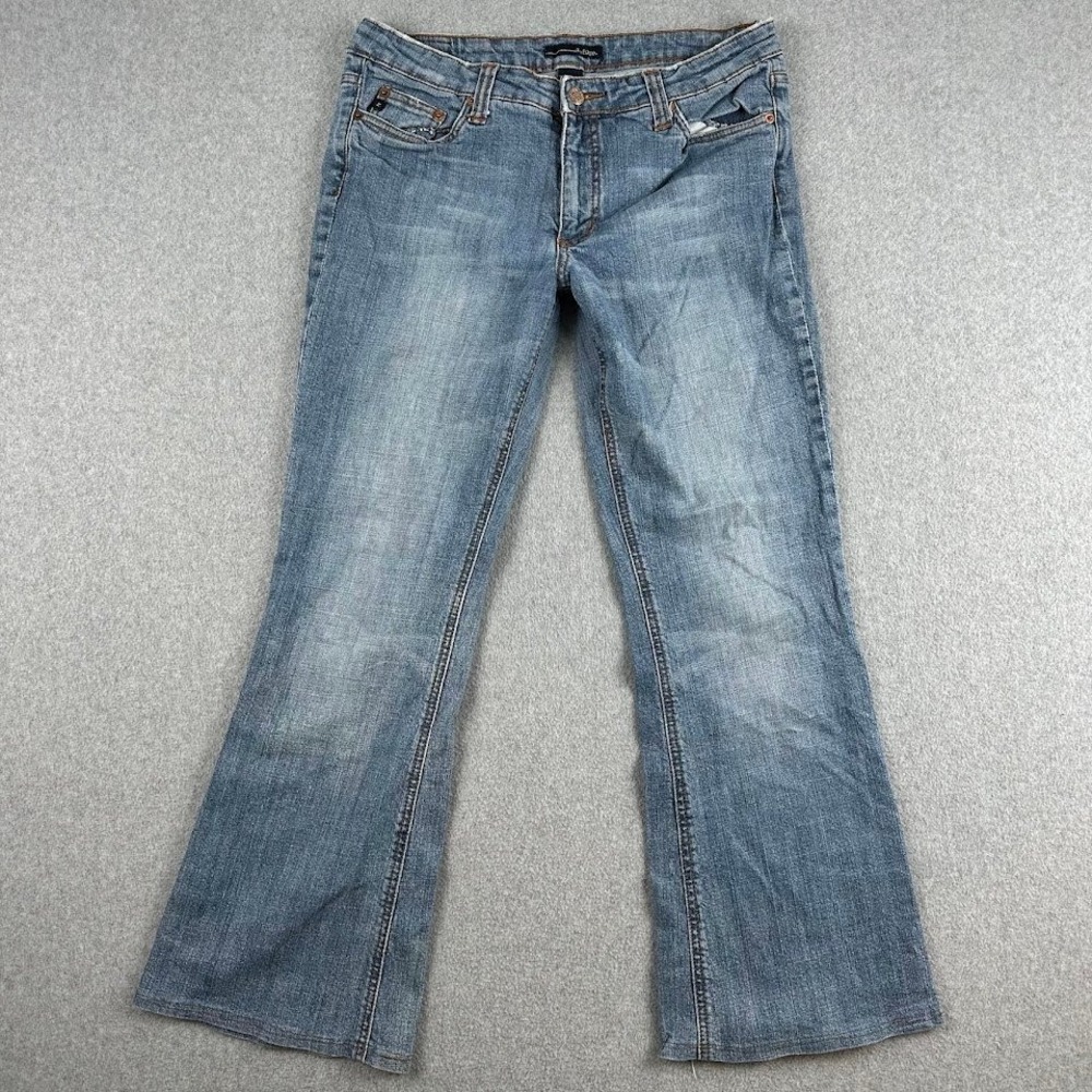 Refuge Womens Jeans Blue Denim Bootcut 13 Flare Leg Stretch Western Rodeo Cowboy